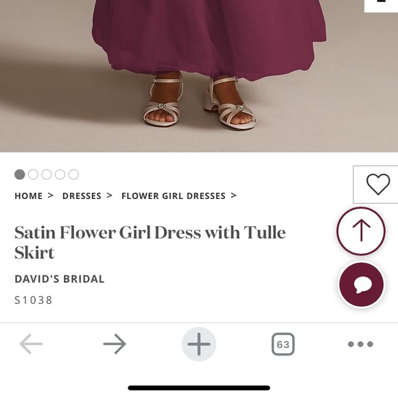 Satin flower Girls dress with tulle skirt size 6 - Picture 8 of 8